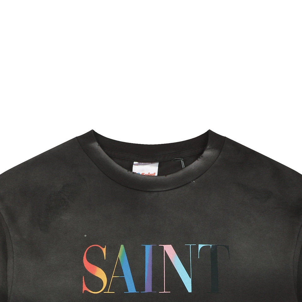 Saint Michael Rainbow SAINT Logo Vintage T-Shirt