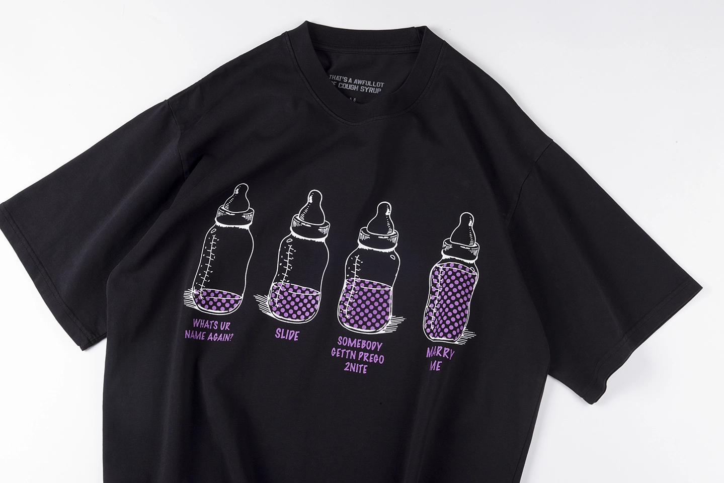 That’s A Awful Lot Of Cough Syrup Baby Bottle Graphic T-Shirt14