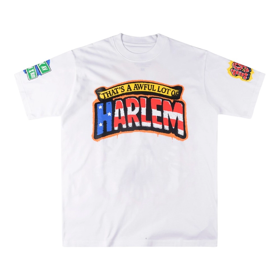 That’s A Awful Lot Of Cough Syrup Harlem World Eagle Graphic T-Shirt White Front view