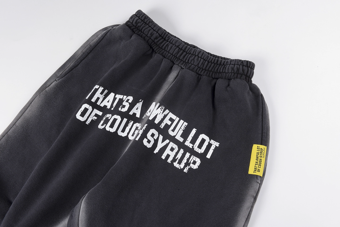 That’s A Awful Lot Of Cough Syrup Vertical Text Sweatpants2