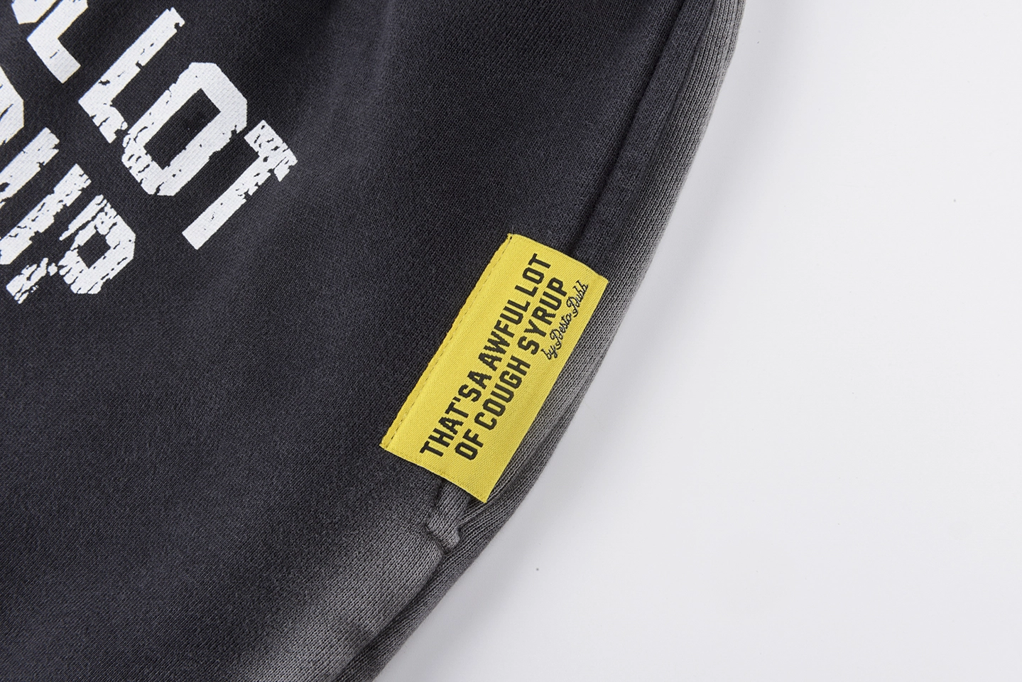That’s A Awful Lot Of Cough Syrup Vertical Text Sweatpants6