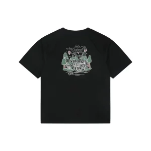 The North Face Never Stop Exploring Forest Graphic T-Shirt Black Back view