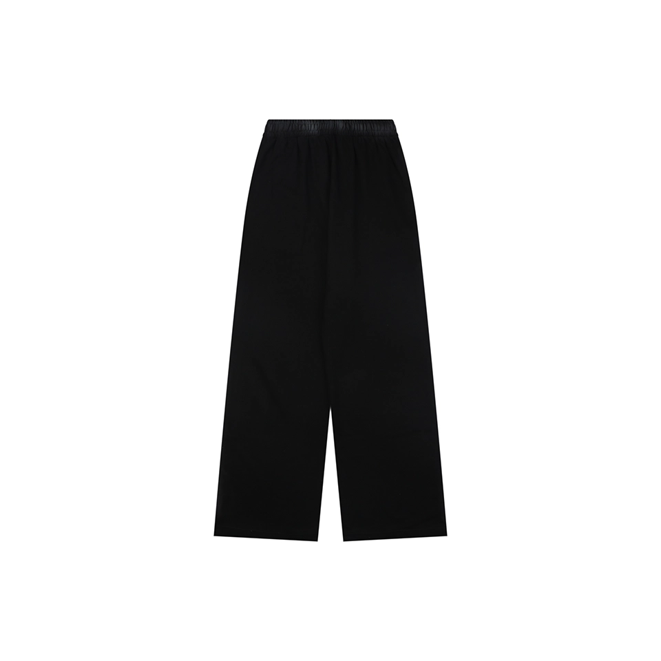 We11done Distressed 11 Logo Printed Wide Leg Pants Back view
