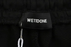 We11done Pearl M Logo Printed Wide Leg Pants Brand label