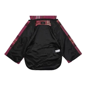 We11done Pink Plaid Double Pocket Oversized Shirt Jacket Lining