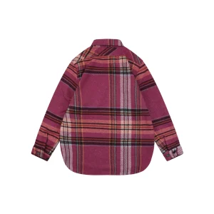 We11done Pink Plaid Double Pocket Oversized Shirt Jacket Back view