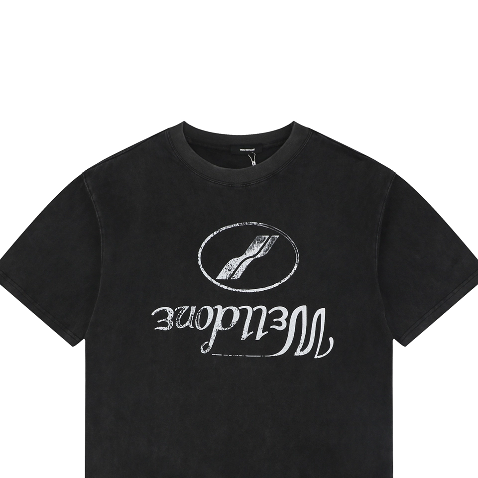 We11done Reversed Slogan Graphic Print T-Shirt