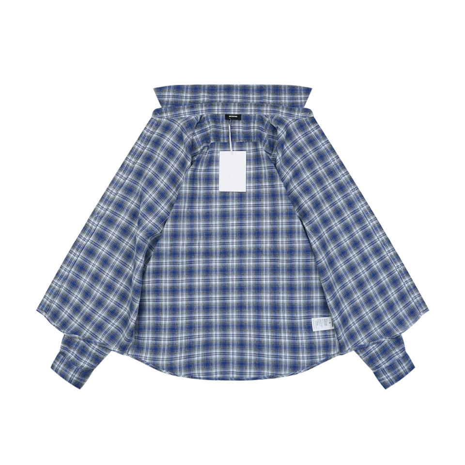 We11done Stacked Logo Plaid Shirt Lining