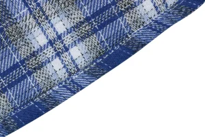 We11done Stacked Logo Plaid Shirt
